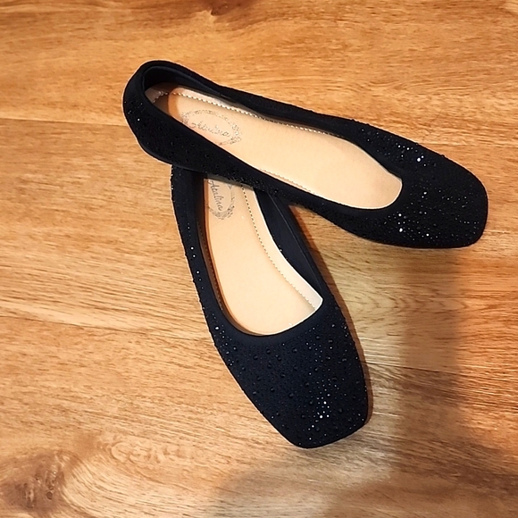 Black Bling Flats - Picture 8 of 8